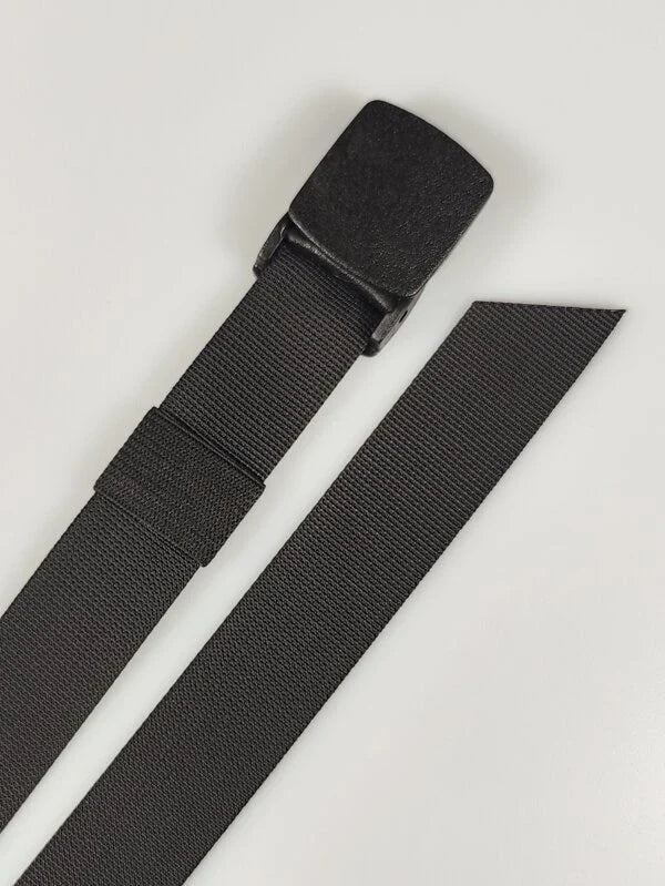 Black Nylon Belt for Men | Autolock Casual Belt for Jeans – Strapletic