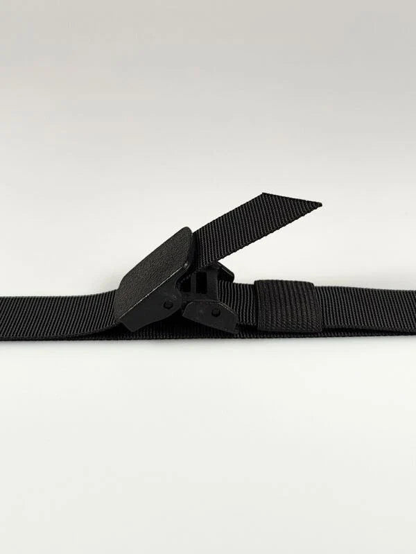 Black Nylon Belt for Men | Autolock Casual Belt for Jeans – Strapletic