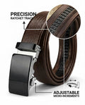 Brown Automatic Ratchet Belt for Men | Premium Autolock Dress Belt – Strapletic