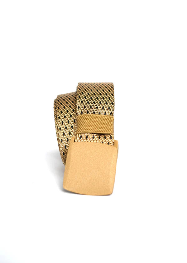 Beige Dotted Nylon Belt for Men | Casual Jeans Belt – Strapletic