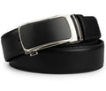 Premium Black Leather Auto Lock Belt for Men | Luxury Formal Dress Belt – Strapletic