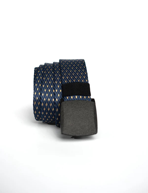 Blue Dotted Nylon Belt for Men & Kids | Casual Jeans Belt – Strapletic
