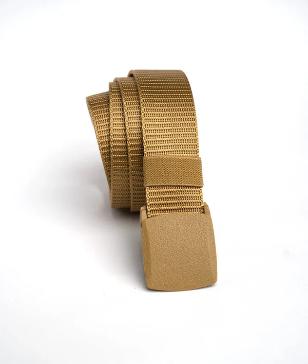 Beige Nylon Belt for Men | Autolock Casual Belt for Jeans – Strapletic