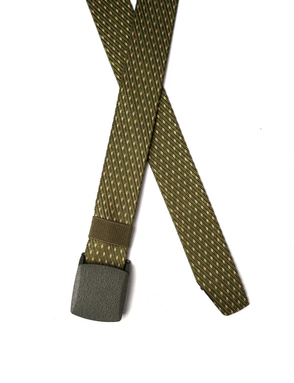 Green Dotted Nylon Belt for Men | Casual Jeans Belt – Strapletic