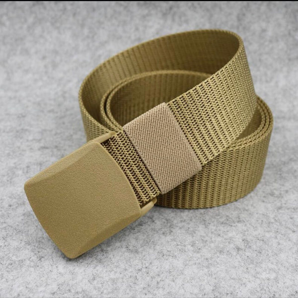 Kids Beige Nylon Belt | Comfortable Adjustable Children's Belt – Strapletic