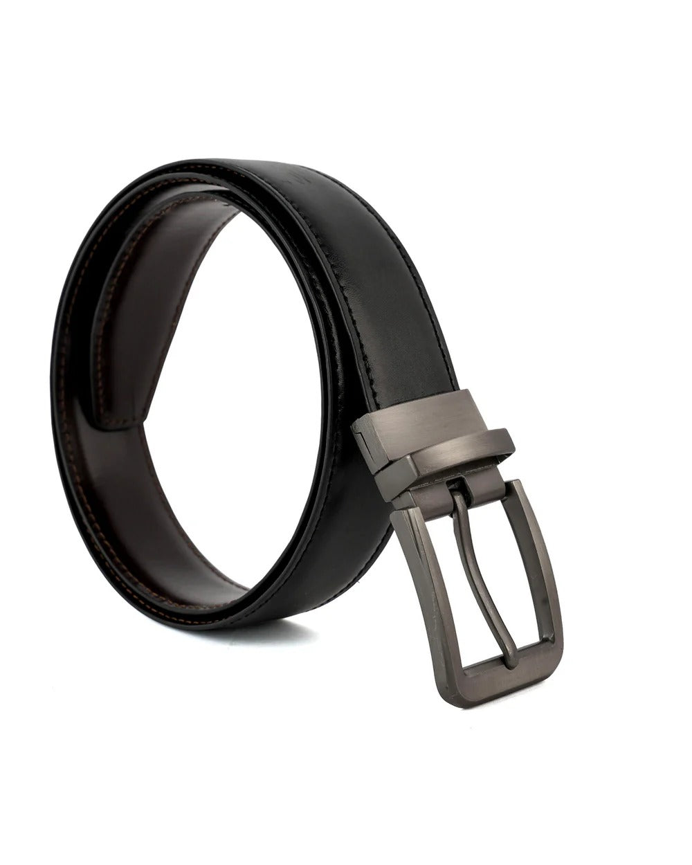 2-in-1 Reversible Leather Belt for Men | Brown & Black Formal Belt – Strapletic