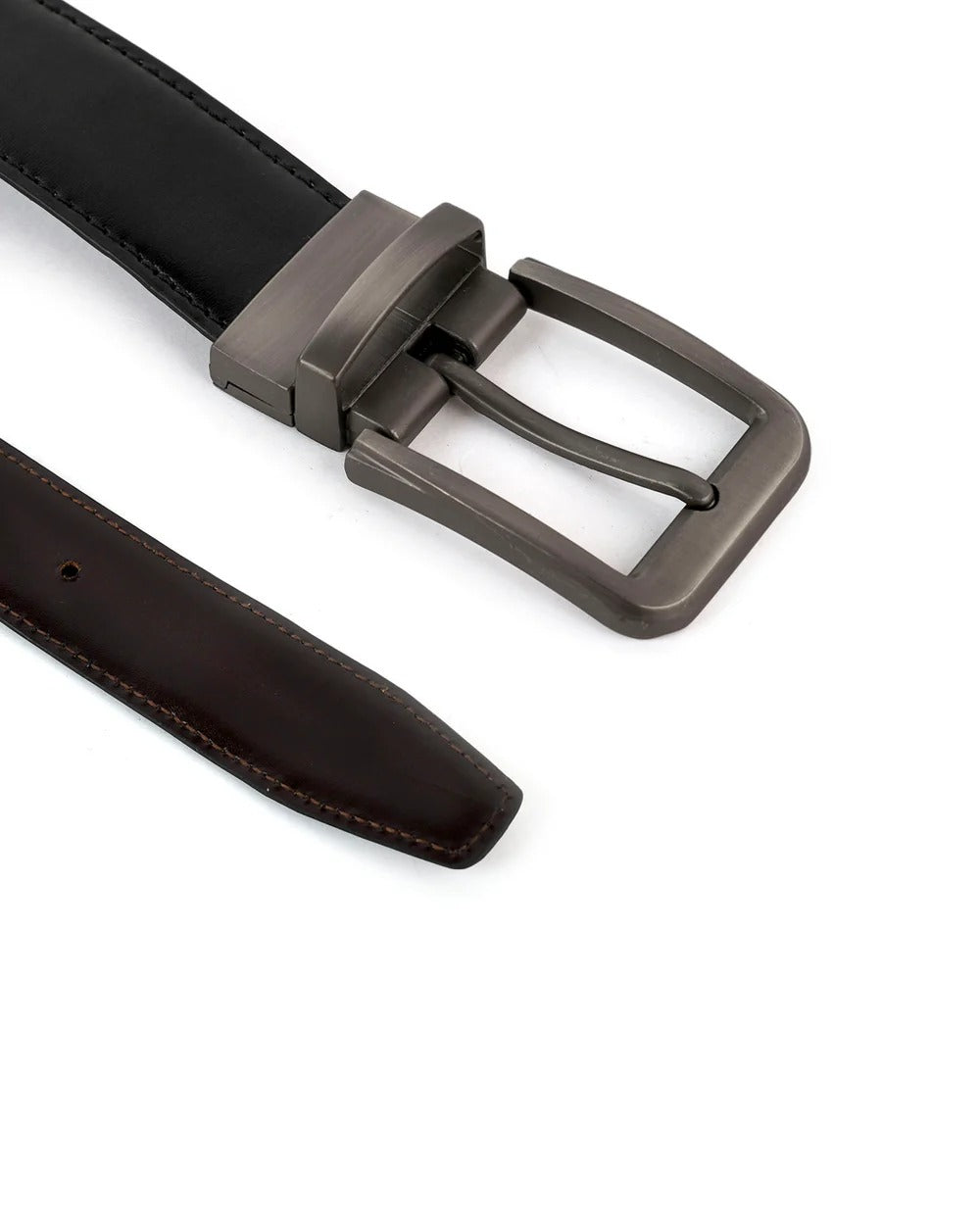 2-in-1 Reversible Leather Belt for Men | Brown & Black Formal Belt – Strapletic