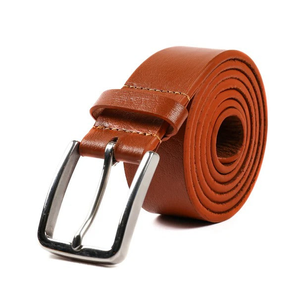 Classic Mustard Leather Belt for Men | Formal & Casual Jeans Belt – Strapletic