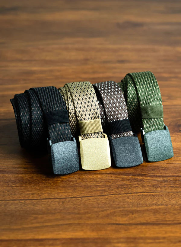 Pack of 4 Dotted Nylon Belts | Best Value Casual Belt Set – Strapletic