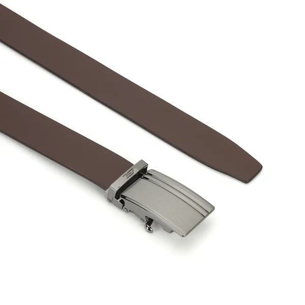 Men's Auto Lock Belt | Premium Brown & Black Formal Dress Belt – Strapletic